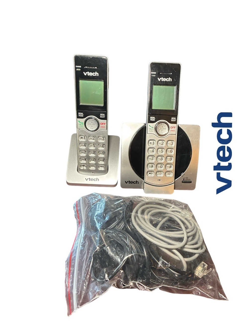 VTech Silver Cordless Home Phone System - 2 Handsets